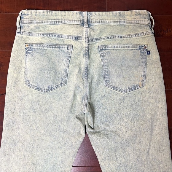 ANTHROPOLOGIE Pilcro Midrise Slim Boyfriend Spray Paint Destroyed Size 30 - Picture 7 of 16